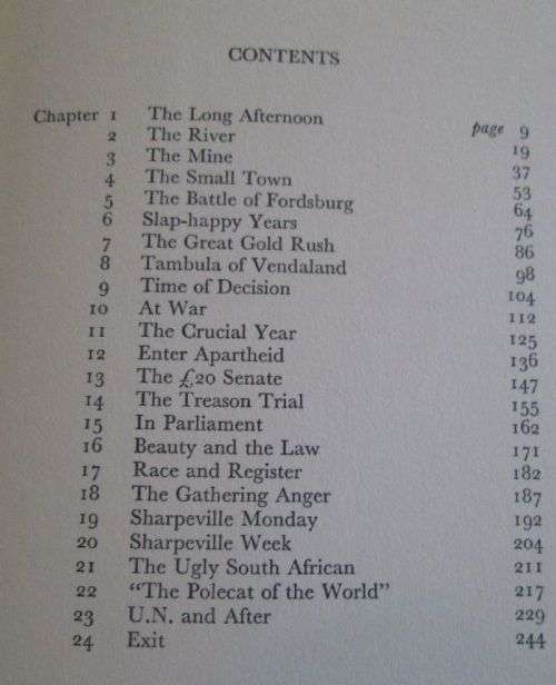The Land of Afternoon - The Story of a White South African - Lewis Sowden