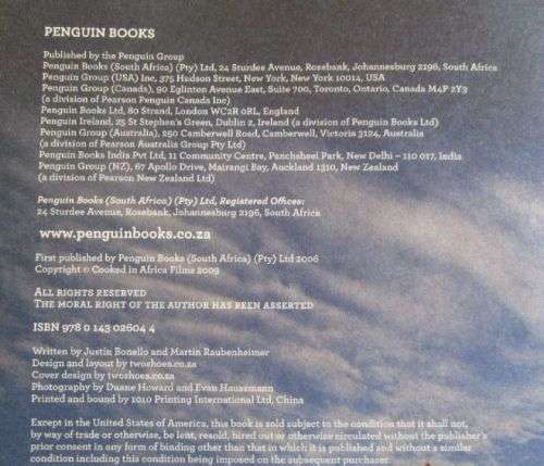 Cooked in Africa - Justin Bonello