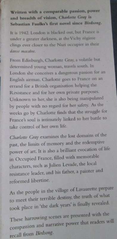 Charlotte Gray - Sebastian Faulks