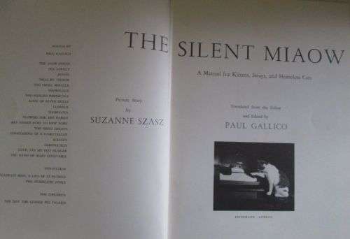 The Silent Miaow - Paul Gallico - First Edition 1964