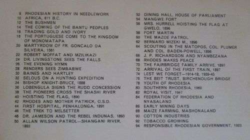 Rhodesian Tapestry - A History in Needlework