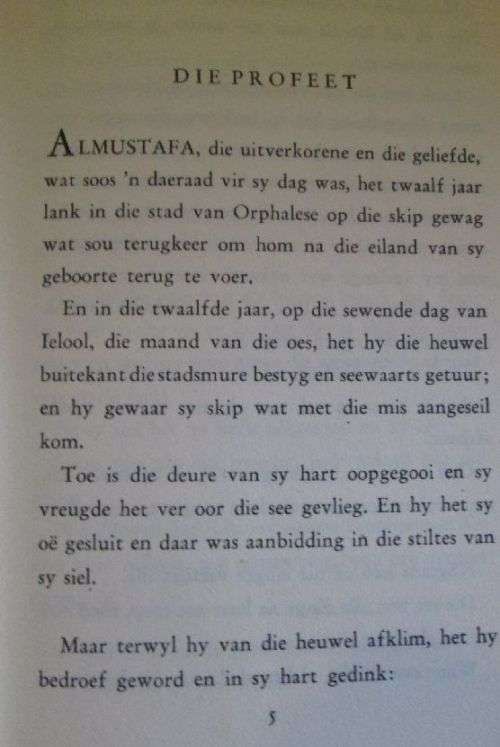 Die Profeet - Kahlil Gibran