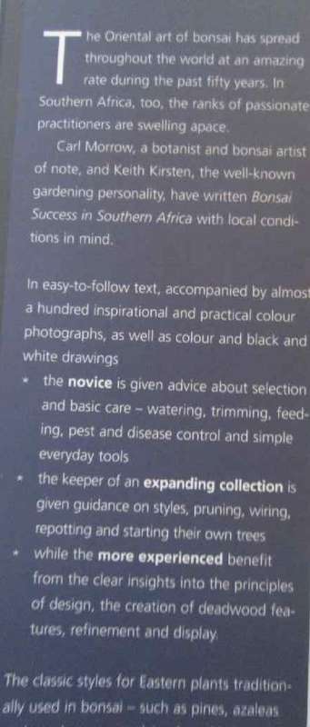 Bonsai Success in Southern Africa - Charl Morrow and Keith Kirsten