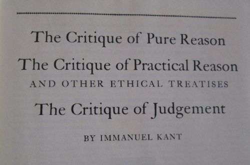 Immanuel Kant - Britannica Great Books