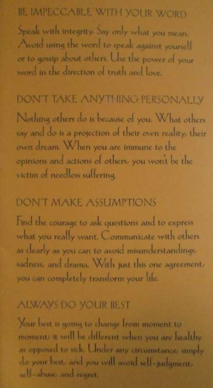 The Four Agreements - A Practical Guide to Personal Freedom - Don Miguel Ruiz
