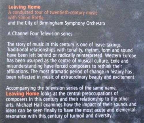 Leaving Home - A Conducted Tour of Twentieth-Century Music with Simon Rattle - Michael Hall - 288 pg