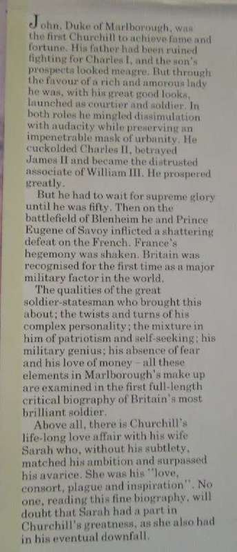 The First Churchill - The Life of John, 1st Duke of Marlborough - George Malcolm Thomson