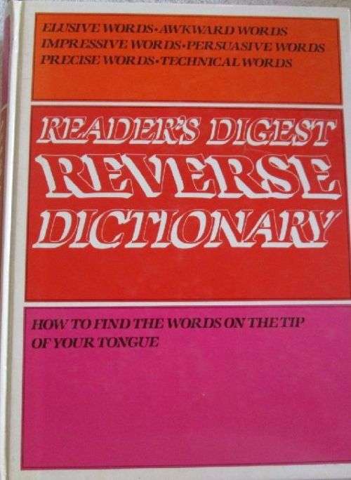 Reader's Digest Reverse Dictionary