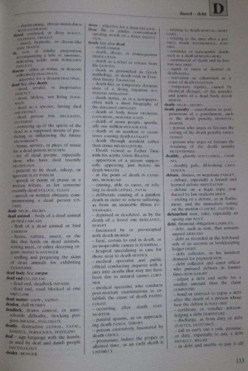 Reader's Digest Reverse Dictionary