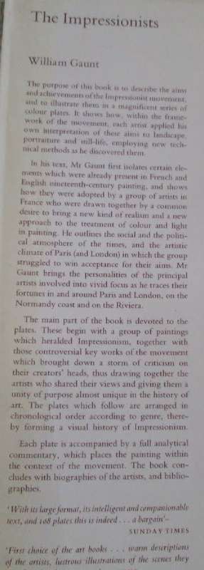 The Impressionists - William Gaunt - Hardcover - 296 pages