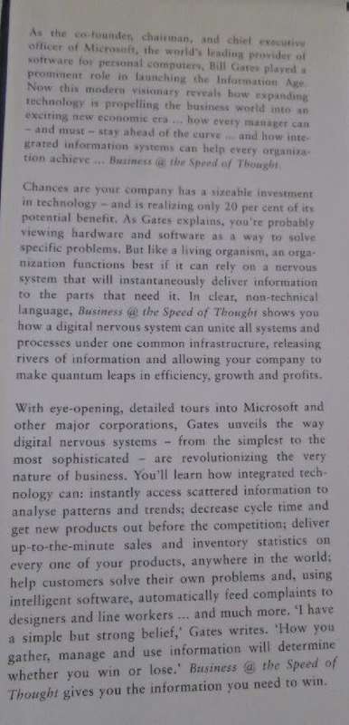 Business at the Speed of Thought - Using a Digital Nervous System - Bill Gates