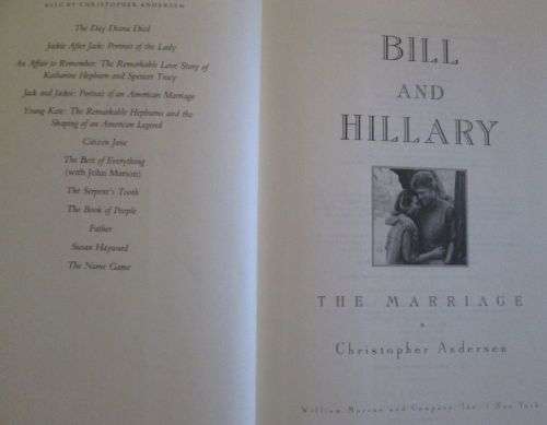 Bill and Hillary - The Marriage - Christopher Andersen