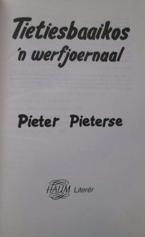 Tietiesbaaikos - Pieter Pieterse