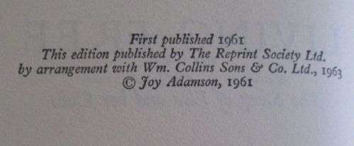 Living Free - The Story of Elsa and Her Cubs - Joy Adamson