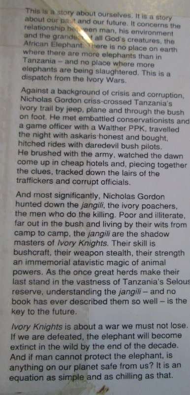 Ivory Knights - Man, Magic and Elephants - Nicholas Gordon - Hardcover - 206 Pages