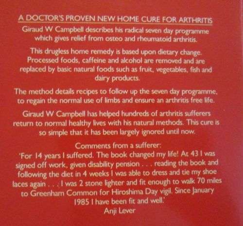 A Doctor's Proven New Home Cure for Arthritis Giraud W. Campbell