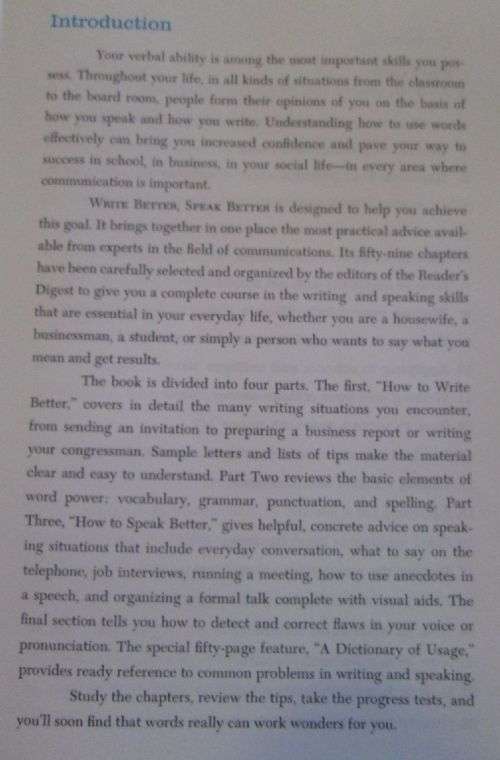 Write Better: Speak Better - Reader's Digest