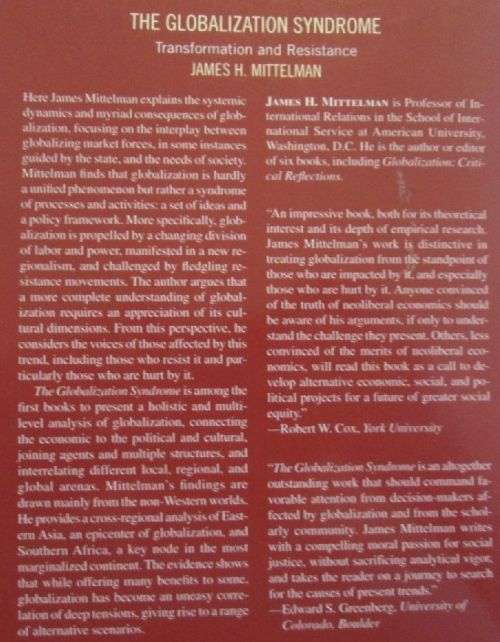 The Globalization Syndrome - Transformation and Resistance - James H. Mittelman
