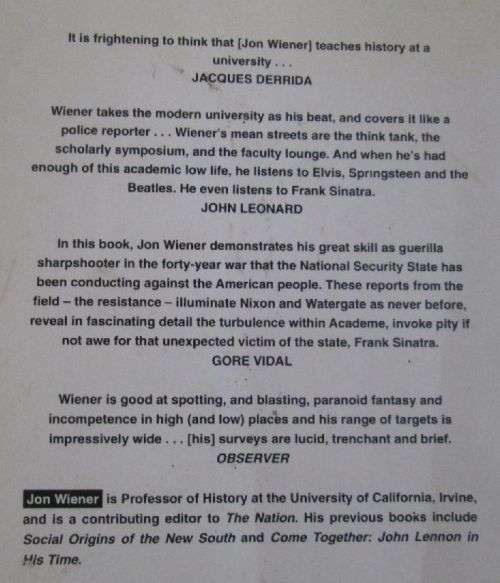 Professors, Politics and Pop - Jon Wiener - Softcover - 366 pages