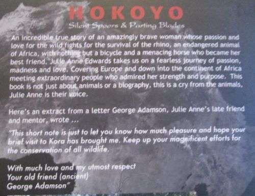 Hokoyo - Silent Spoors and Parting Blades - Julie Anne Margaret Edwards - Signed - Softcover - 364 p