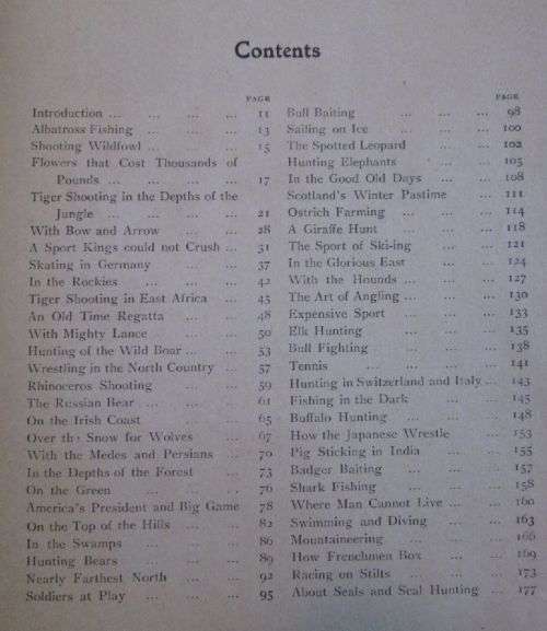 The World's Pictorial Sports and Pastimes - Vintage book.