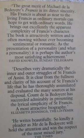 Francis - A Biography of the Saint of Assisi - Michael de la Bedoyere