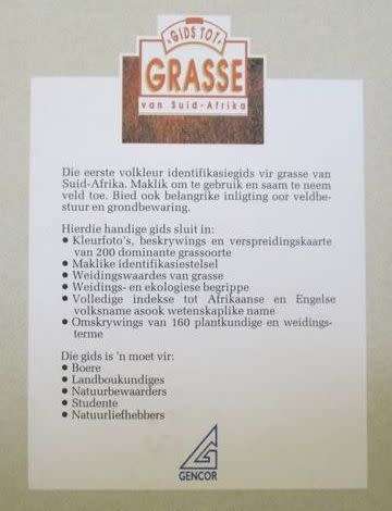Gids tot Grasse van Suid-Africa - Frits van Oudtshoorn