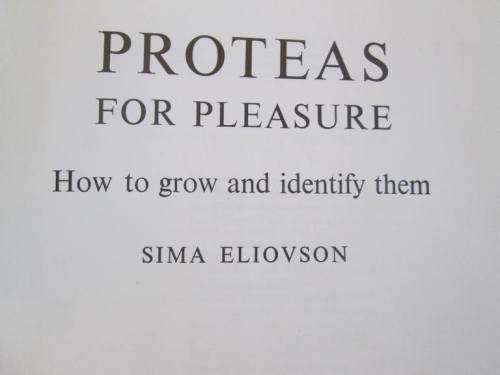 Proteas For Pleasure - Sima Eliovson - Hardcover