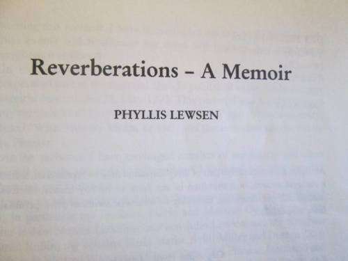 Reverberations - Phyllis Lewsen - Softcover - 220 pages
