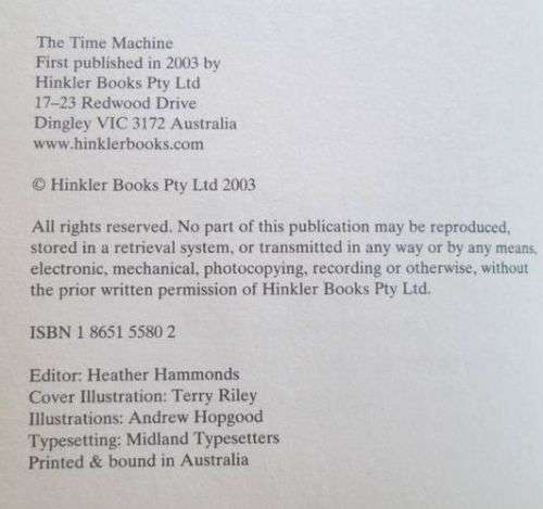 The Time Machine - H.G. Wells
