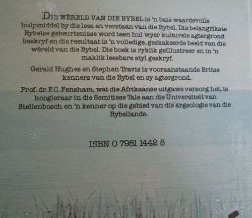 Die Wereld van die Bybel - Gerald Hughes en Stephen Travis