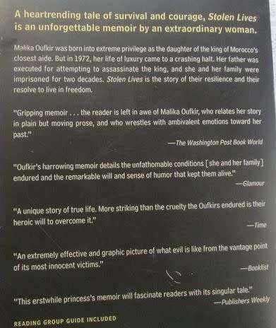 Stolen Lives - Twenty Years in a Desert Jail - Malika Oufkir and Michele Fitoussi