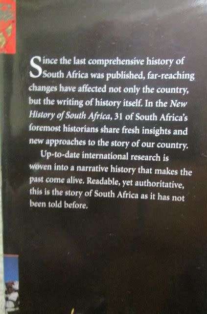 NEW HISTORY OF SOUTH AFRICA BY HERMANN GILIOMEE BERNARD MBENGA - 454 pages