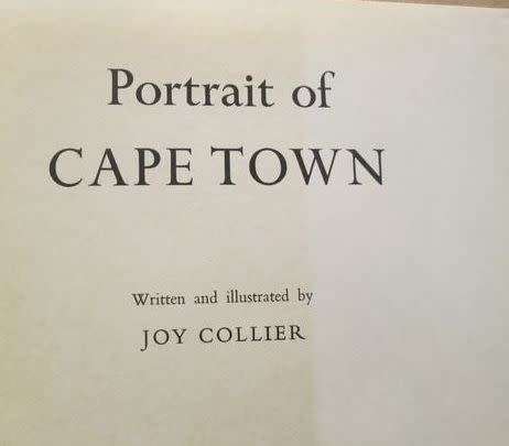 PORTRAIT of CAPE TOWN - JOY COLLIER - HARDCOVER - 108 pages
