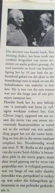 Waagmoed Beloon - 50 menings oor PW-plan - Piet Meiring