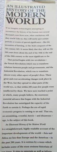An Illustrated History of the Modern World - General editor - Esmond Wright - Hardcover - 494 pages