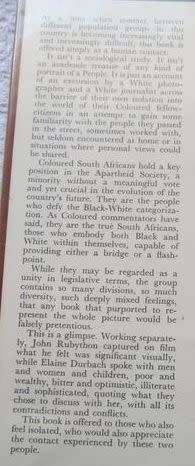 With Mixed Feelings - A Glimpse of Life in the Coloured Sector - John Rubython and Elaine Durbach