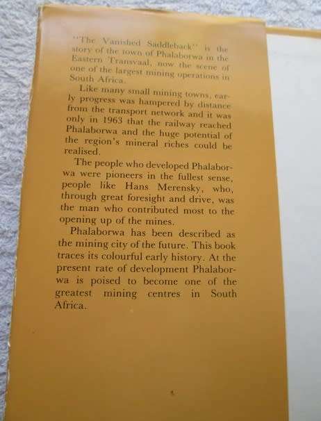 The Vanished Saddleback - The Story Of Phalaborwa - J. F. Grewer