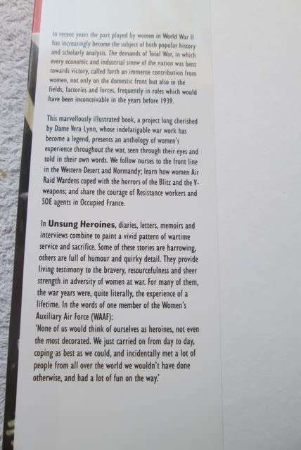 Unsung Heroes - The Woman Who Won the War - Vera Lynn -REEDUCED PRICE