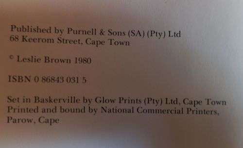The African Fish Eagle - Leslie Brown - Hardcover - 168 pages
