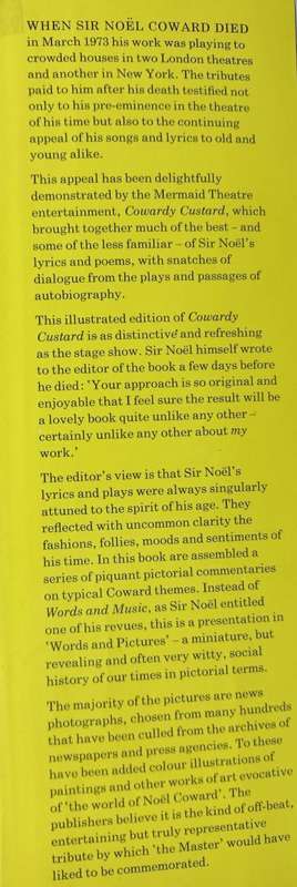 Cowardly Custard - The World of Noel Coward - Hardcover - 144 pages