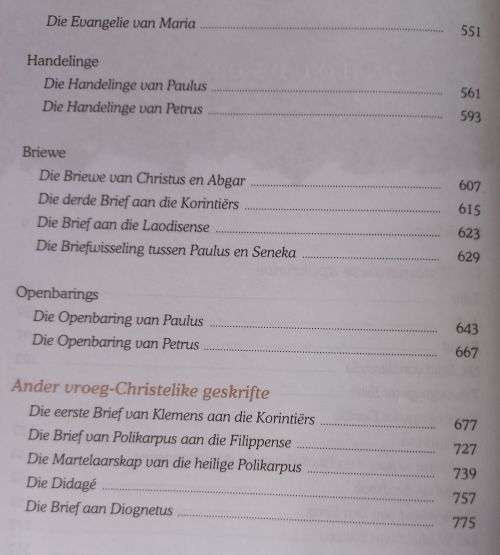 Apokriewe Ou en Nuwe Testament - Verlore Boeke uit die Bybelse Tyd - Hardcover - 791 pages