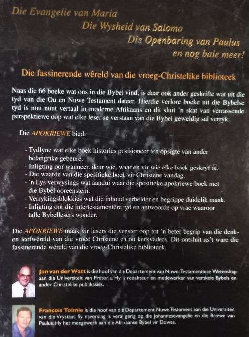 Apokriewe Ou en Nuwe Testament - Verlore Boeke uit die Bybelse Tyd - Hardcover - 791 pages