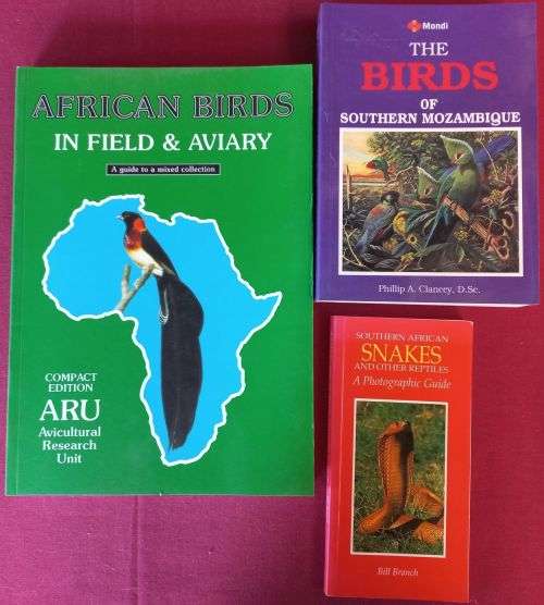 Three Books on South African Birds and Snakes - These are virtually new