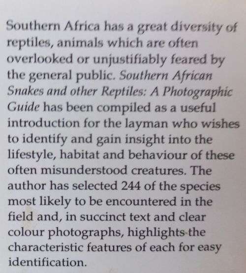 Three Books on South African Birds and Snakes - These are virtually new