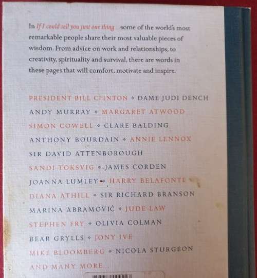 If I could Tell You Just One Thing - Richard Reed - Hardcover - 346 pages