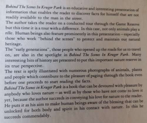 Behind the Scenes in Kruger Park - Piet Meiring - Hardcover - 153 pages