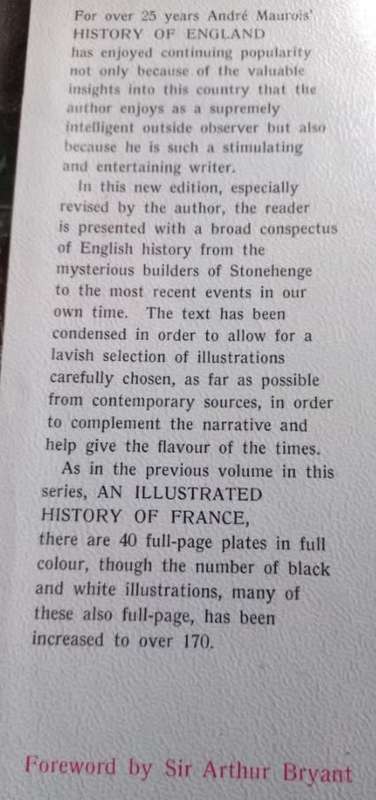 An Illustrated History of England - Andre Maurois - Hardcover - 295 pages