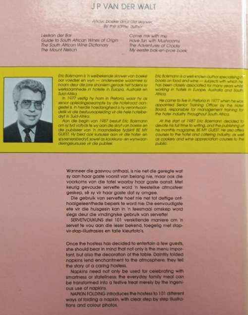 Servetvoukuns / Napkin Folding - Eric Bolsmann - Hardcover - 110 Pages