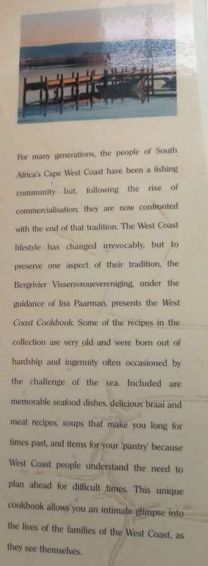 West Coast Cookbook - Ina Paarman - Softcover - 143 Pages